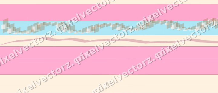 Glowing neon chart background in pink and cyan