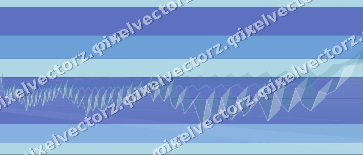 Glowing neon chart background in blue and cyan