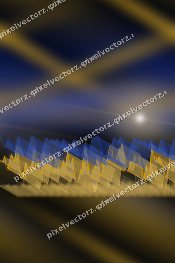 Nahtloser Neon Diagramm Hintergrund in Bernstein und Blau