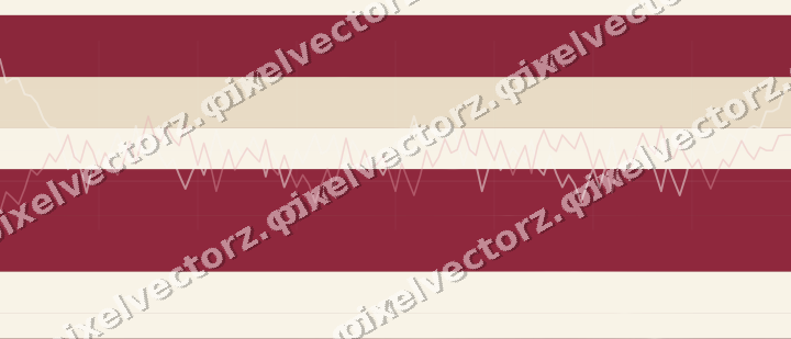 Glowing neon chart background in dark pink and red