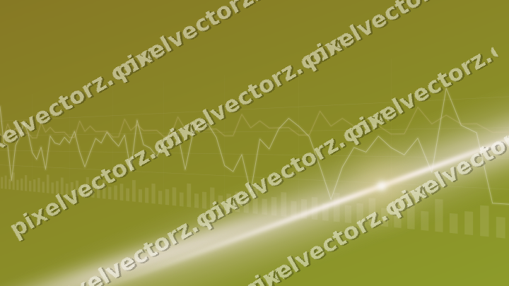 Glowing neon chart background in amber and pale orange