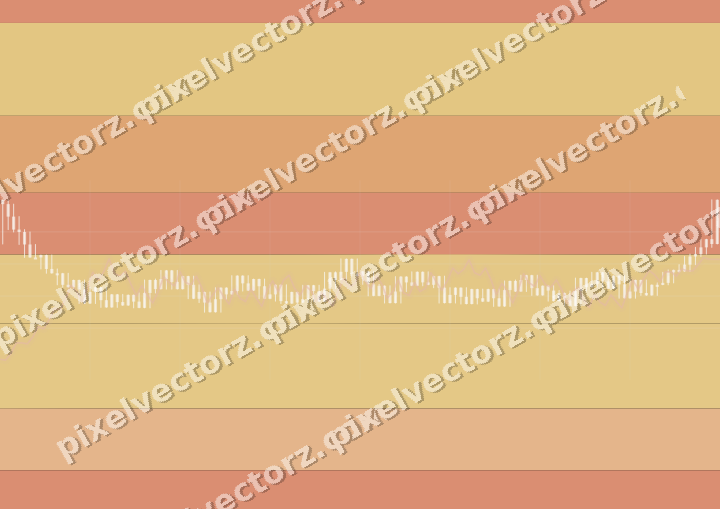 Glowing neon chart background in orange and amber