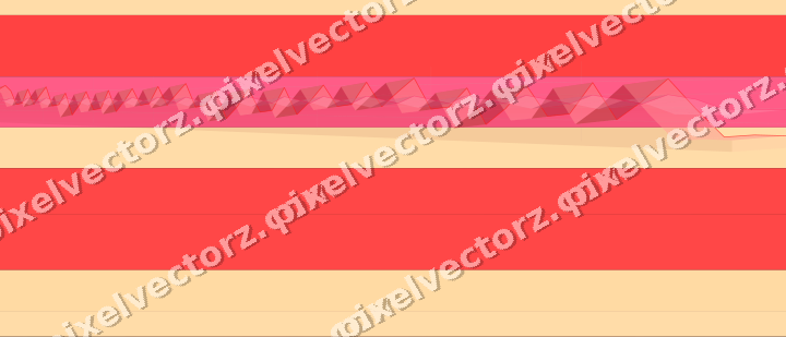 Glowing neon chart background in red and orange