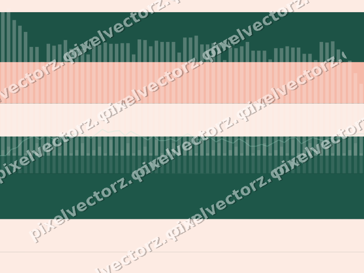 Glowing neon chart background in dark green and orange