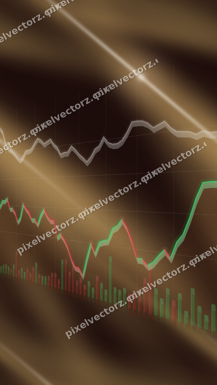 Nahtloser Neon Diagramm Hintergrund in Orange und Bernstein