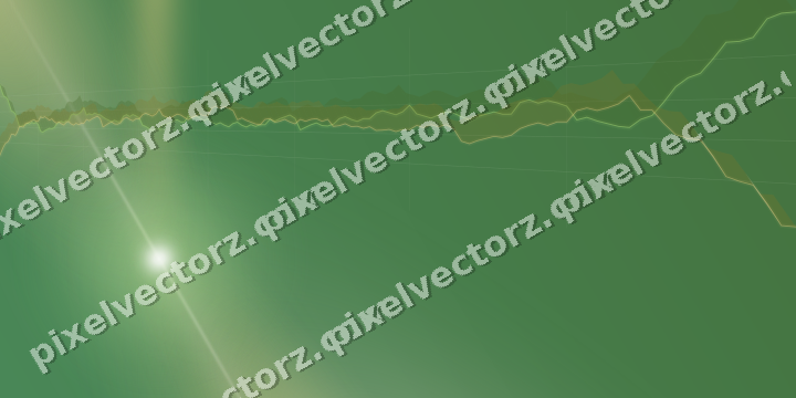 Glowing neon chart background in lime and yellow