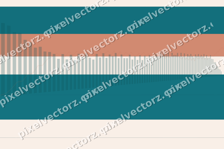 Glowing neon chart background in dark teal and orange