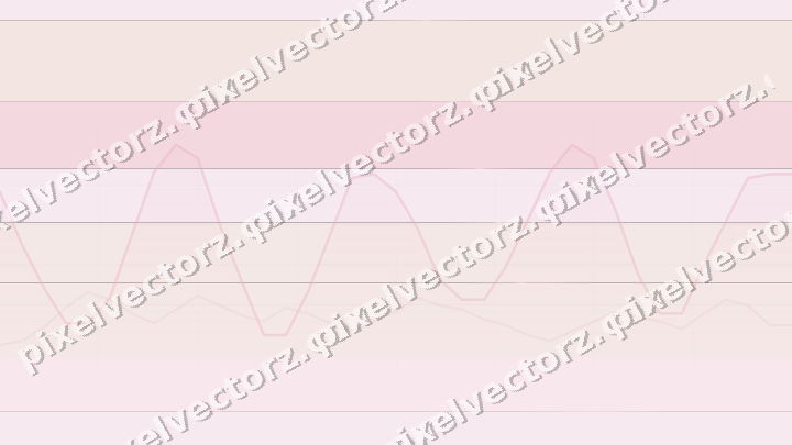 Glowing neon chart background in pink and red