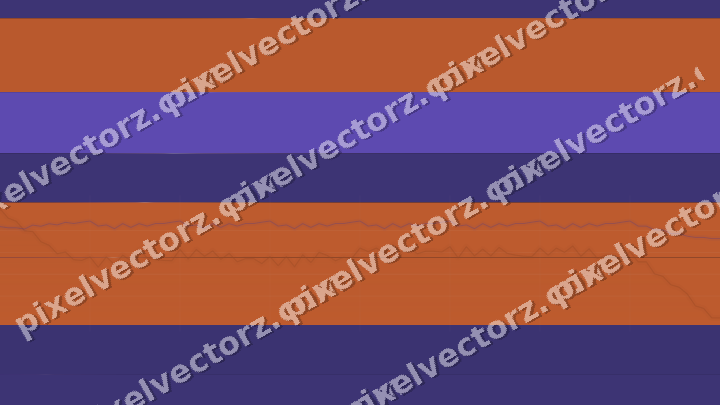 Glowing neon chart background in orange and blue