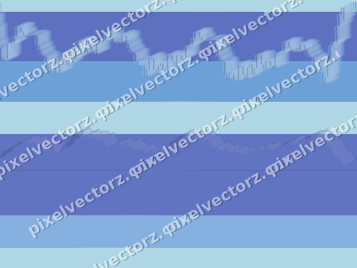 Glowing neon chart background in blue and cyan