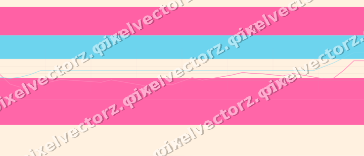 Soft pastel chart background in pink and cyan