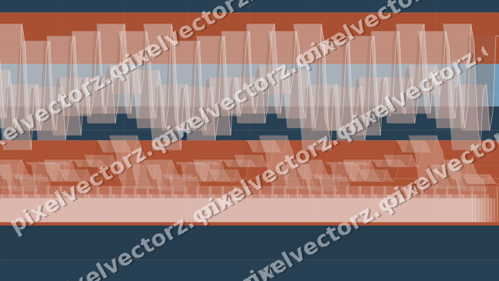 Soft pastel chart background in orange and cyan