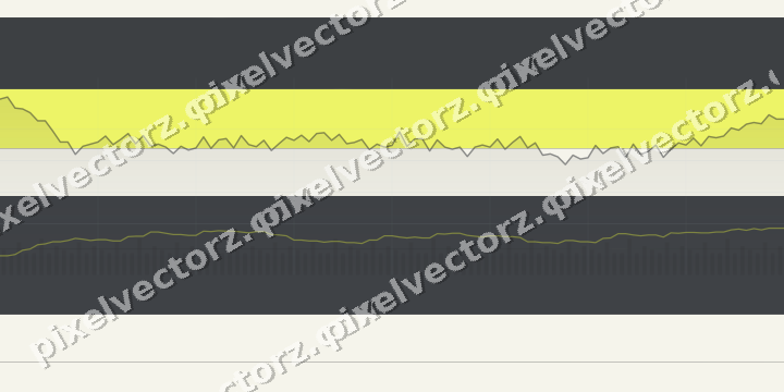 Glowing neon chart background in yellow and grey