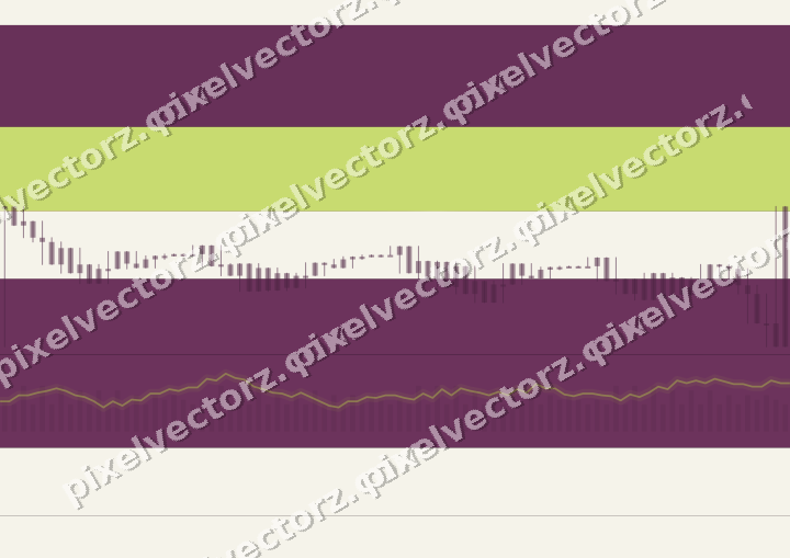Glowing neon chart background in magenta and lime