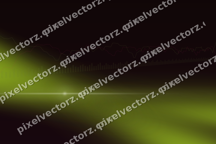 Glowing neon chart background in lime and pink