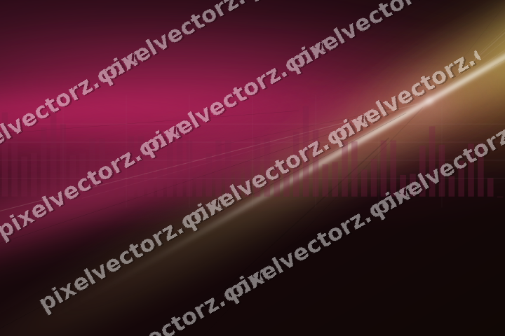 Glowing neon chart background in pink and yellow
