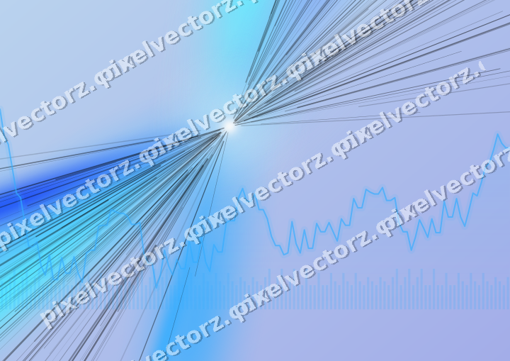 Soft pastel chart background in cyan and blue