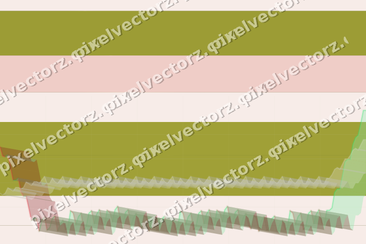 Glowing neon chart background in yellow and red