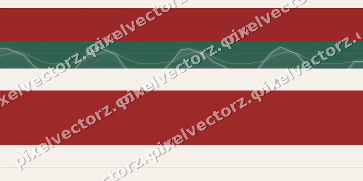 Glowing neon chart background in red and green