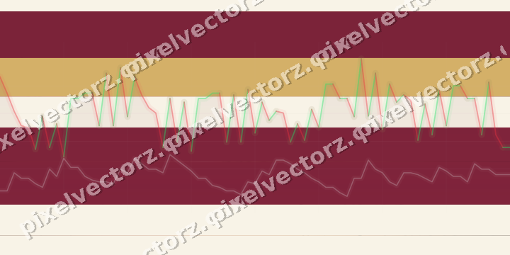Glowing neon chart background in pink and amber