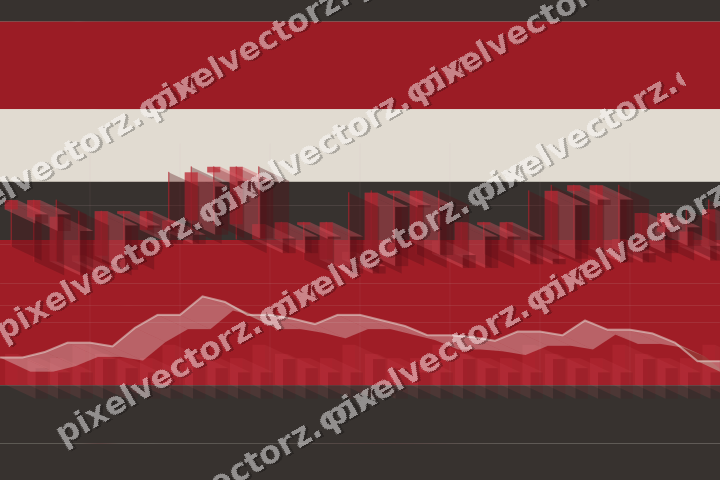 Soft pastel chart background in red and pale amber