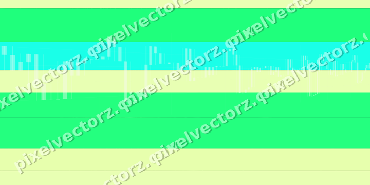 Glowing neon chart background in green and lime