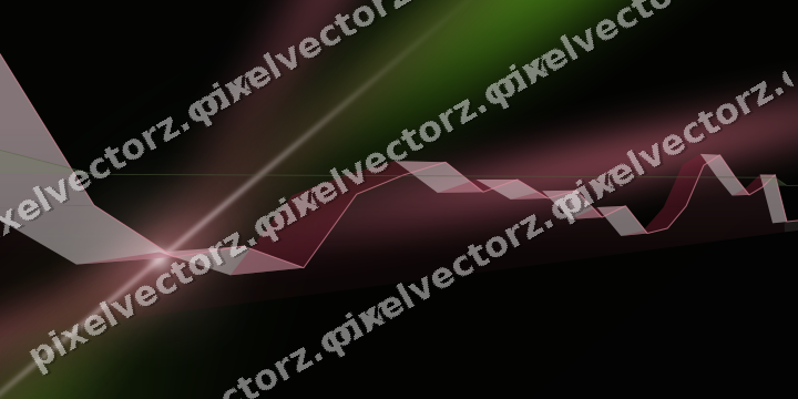 Glowing neon chart background in pink and lime