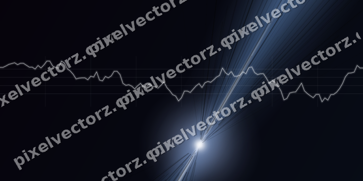 Leuchtender Neon Diagramm Hintergrund in Blau
