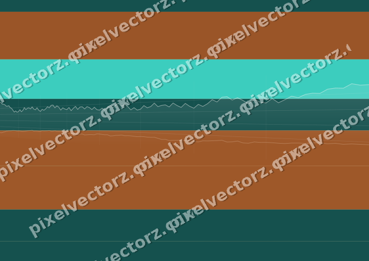 Soft pastel chart background in orange and teal