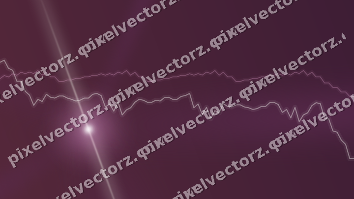 Glowing neon chart background in dark magenta and lime