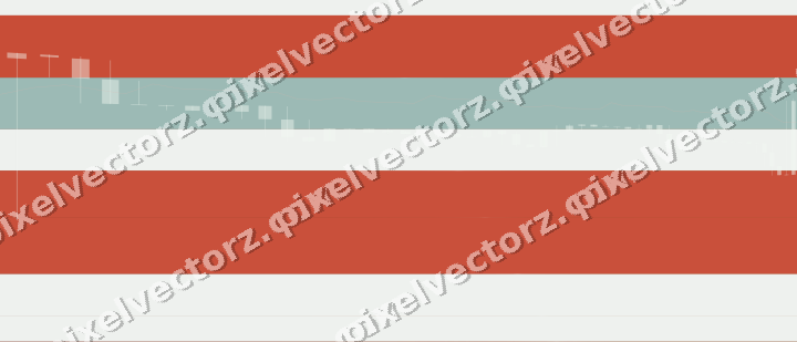 Glowing neon chart background in red and orange