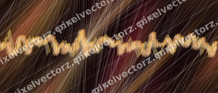 Nahtloser Neon Diagramm Hintergrund in Orange und Bernstein