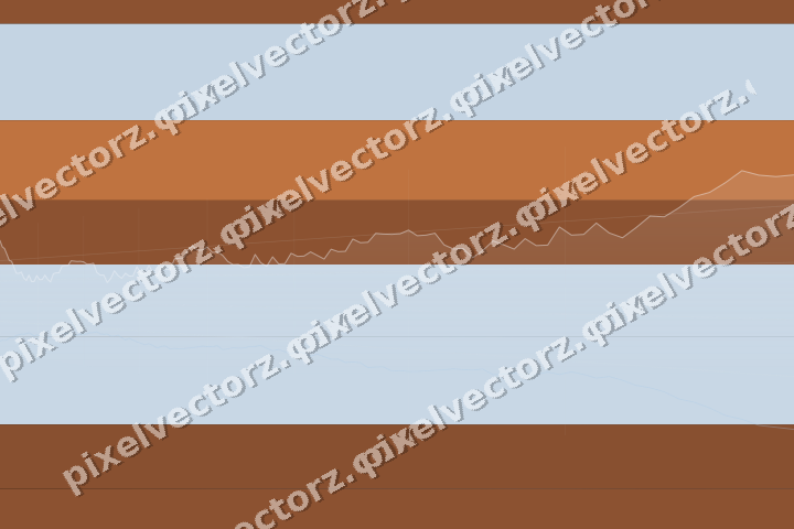 Glowing neon chart background in blue and orange