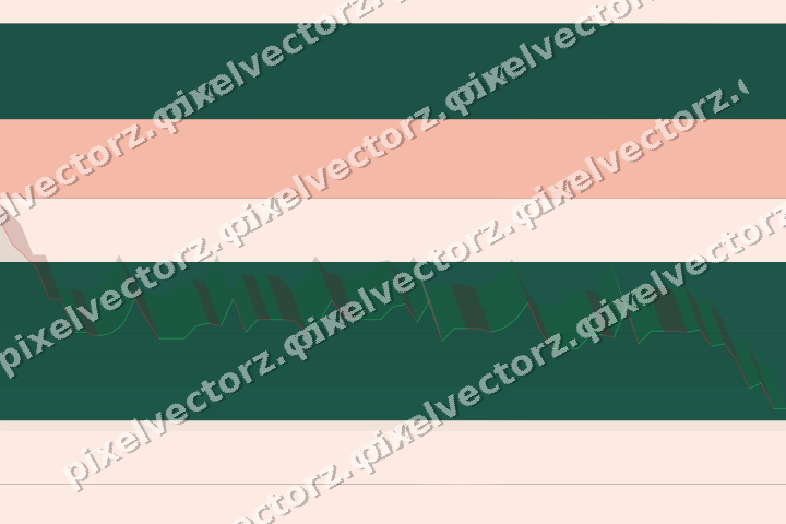 Glowing neon chart background in dark green and orange