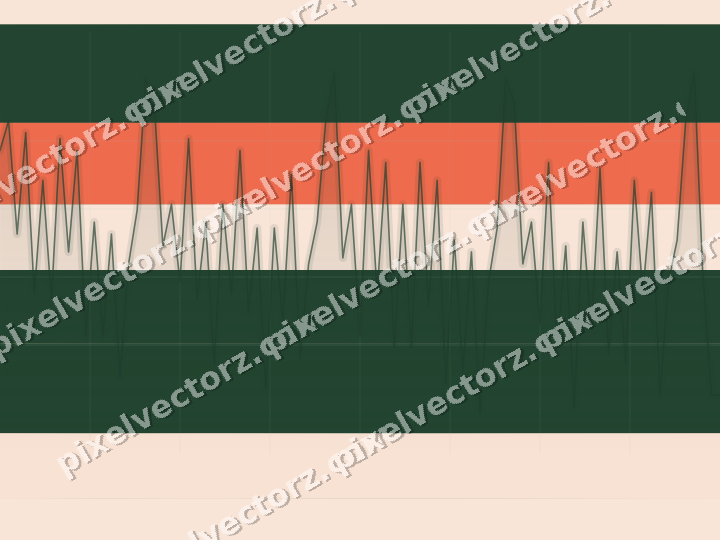 Soft pastel chart background in dark green and red