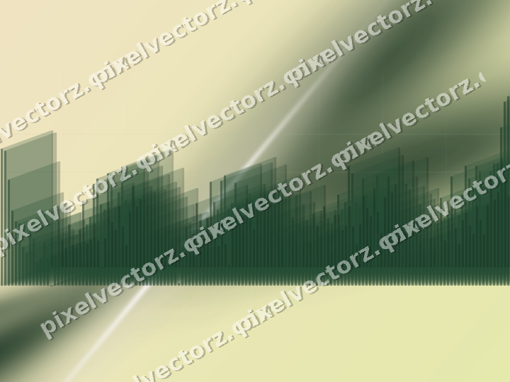 Soft pastel chart background in dark green and amber