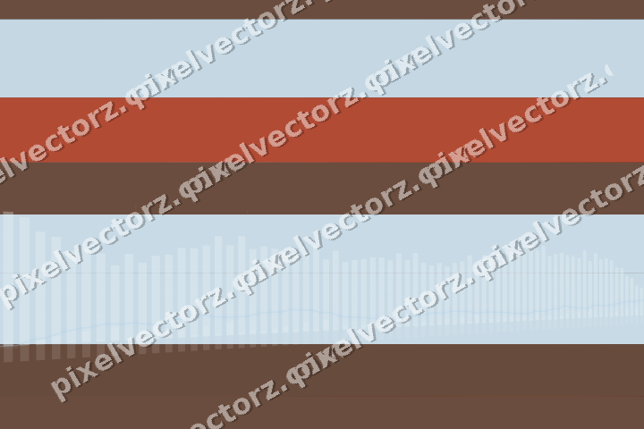 Glowing neon chart background in cyan and red