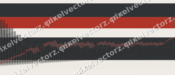 Soft pastel chart background in red and pale amber