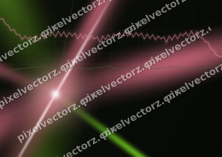 Glowing neon chart background in pink and lime
