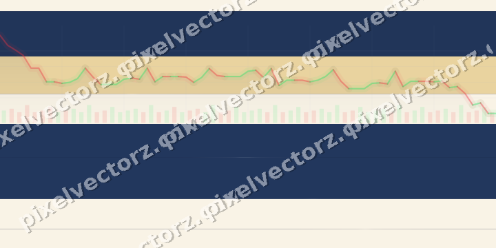 Glowing neon chart background in dark blue and amber