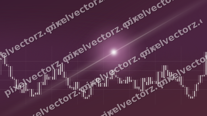 Glowing neon chart background in dark magenta and lime