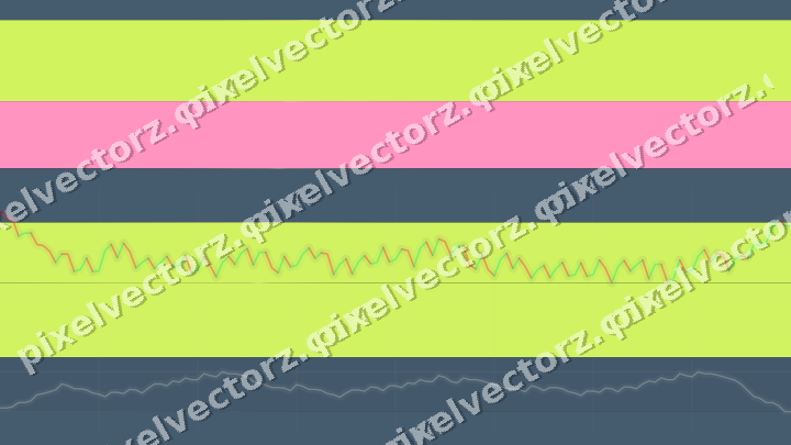 Glowing neon chart background in lime and amber