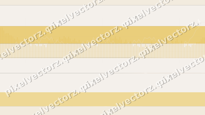 Glowing neon chart background in amber and orange