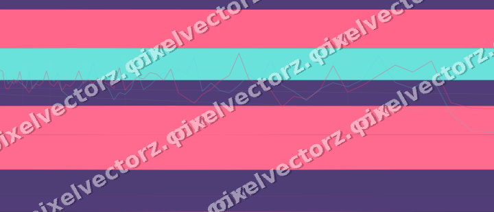 Glowing neon chart background in pink and amber