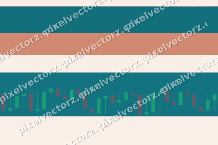 Glowing neon chart background in dark teal and orange