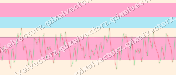 Glowing neon chart background in pink and cyan