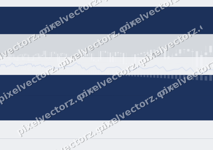 Glowing neon chart background in dark blue and white