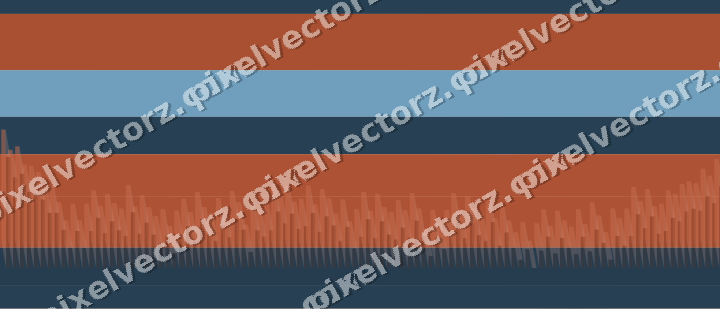 Soft pastel chart background in orange and cyan