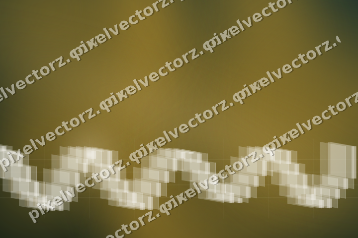 Glowing neon chart background in amber and dark green