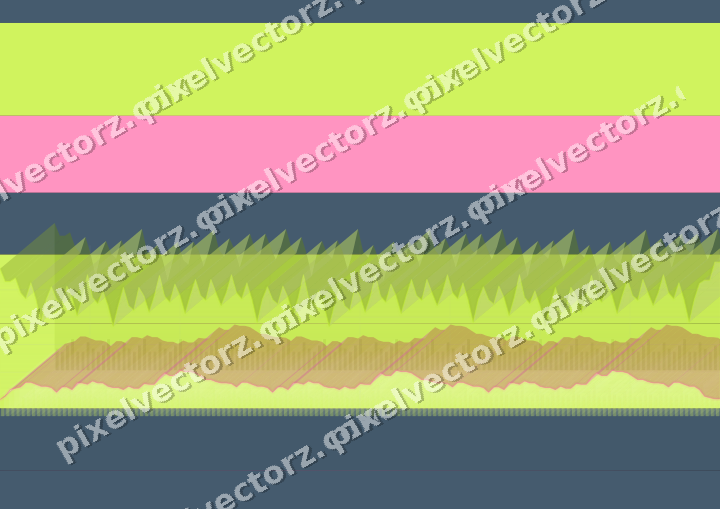 Glowing neon chart background in lime and amber